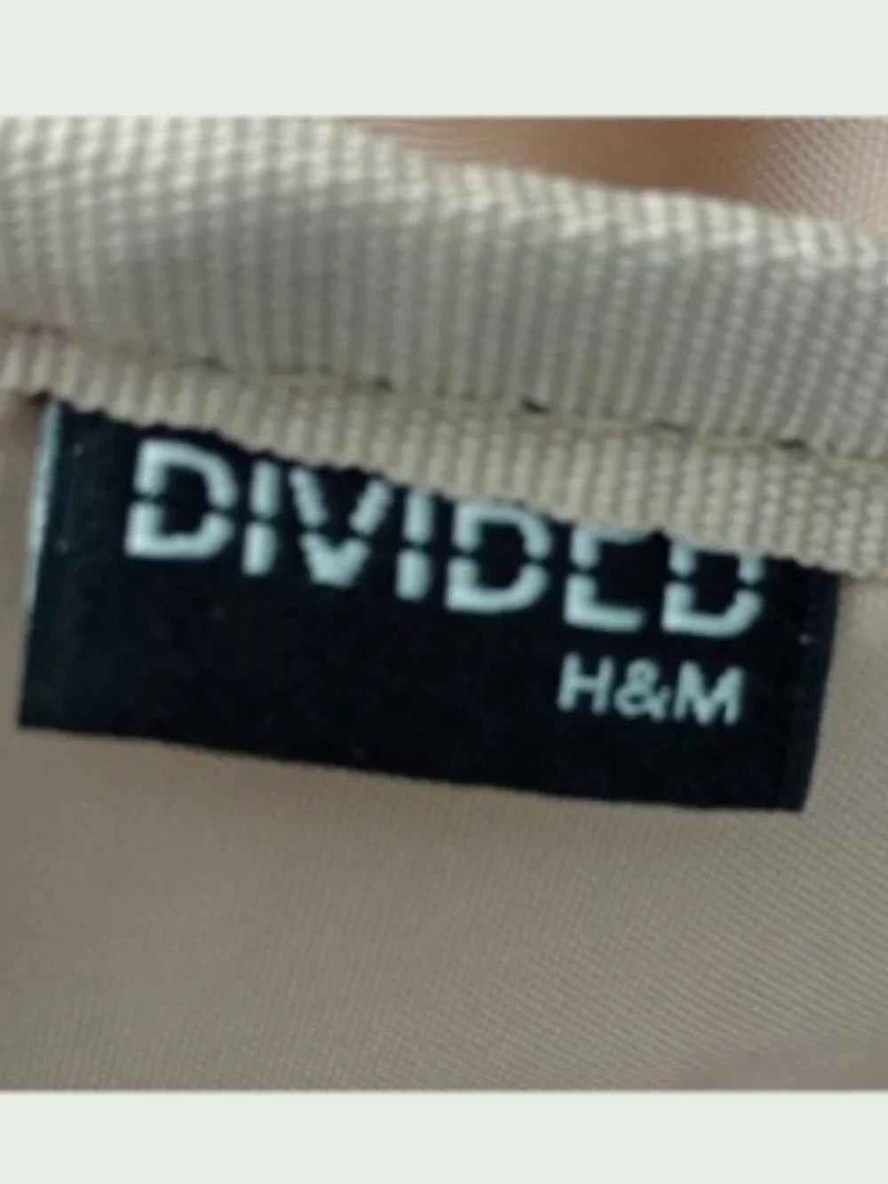 Divided H&M Beige Smiley Face Charm Top Handle Shoulder Straps Backpack Purse‎